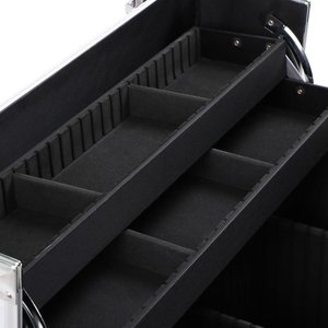 Lockable Aluminum <strong>Case</strong> <strong>Tool</strong> Box Storage <strong>Case</strong> for Electrician <strong>Technician</strong> and Engineer Four Tray Travel <strong>Case</strong> - Product Image 6