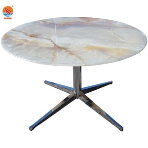 Natural Onyx Marble <strong>Table</strong> <strong>Top</strong> <strong>Round</strong> <strong>Table</strong> <strong>Top</strong> - Product Image 4