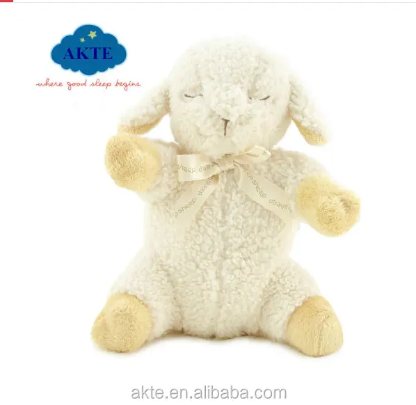 Relax Timer Del Bambino Soother Pecora Peluche Musicale, 4 Bianco Rumore Sonoro Pecore A Pelo