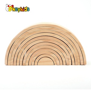 Chất lượng cao <span class=keywords><strong>12</strong></span> cái Stackable cầu vồng bằng gỗ trò chơi cho trẻ em w13d231 - Product Image 2