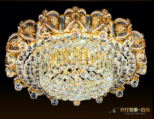 Elegante Klassieke Restaurantcrystal Plafond Inbouw Plafond Verlichting Voor Thuis Slaapkamer Decoreren Lamp - Product Image 4