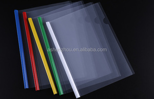 NewスタイルカスタムA4 PP PVCプラスチックスライドバインダー透明レポートカバー紙カバースティックファイル - Product Image 2