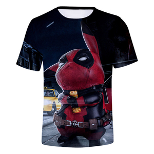 Personnalisé <span class=keywords><strong>3D</strong></span> impression Sublimation Jeu <span class=keywords><strong>Pokemon</strong></span> <span class=keywords><strong>Go</strong></span> T-shirt - Product Image 3