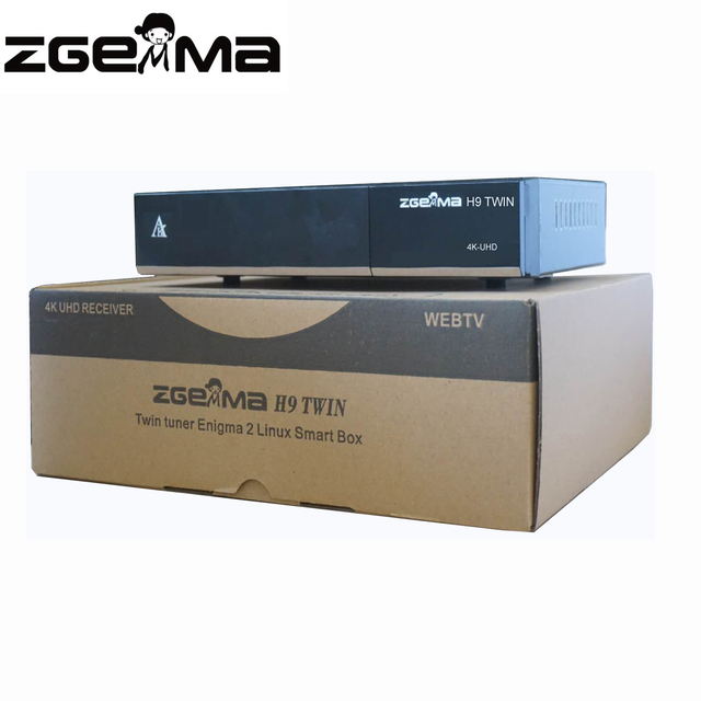 ZGEMMA H9 Twin 4K UHD Receiver with 2*DVB-S2X Multistream Tuner Satellite Receiver with CI+ and Wifi