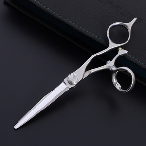 Làm Tóc Chuyên Nghiệp Kéo Cắt Kéo Nhật Bản 440C Xoay Ngón Tay Cái Kéo Tóc Bù Đắp Xử Lý Matt Ba Lan MS022 - Product Image 4