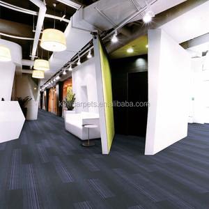 Suelo de fibra PP, baldosas de alfombra comercial de PVC, 50x50, alfombra autoadhesiva para oficina, baldosas de alfombra cuadrada - Product Image 3