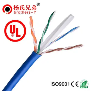 Vente chaude bonne qualité 0.57mm cat6 fluke adoption câble réseau gros made in china