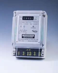 DSS8888 Zwei phase drei draht elektrische transparent wichtigsten abdeckung LCD energiezähler/kWh meter/stromzähler