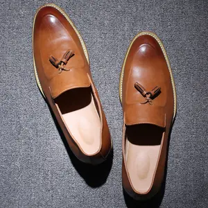 SS0007 coréen mode classique hommes chaussures en cuir mocassins occasionnels chaussures habillées pour hommes 2018