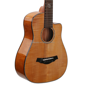 ชุดกีตาร์อะคูสติก OEM ขนาด 34 นิ้ว แบบคัทอะเวย์ ตัวกีตาร์ทำจากไม้เมเปิลแท้ - Product Image 2