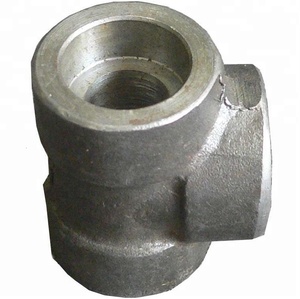 Carbon Steel SA105 Class 3000 Socket Weld 1"x1/2" Tee - Product Image 1
