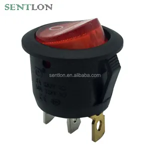 KCD1-101N-5 High quality Universal SPST 3 Pin ON/OFF Round Rocker Switch