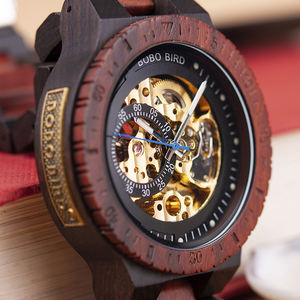 Orologio da <span class=keywords><strong>Uomo</strong></span> Oversize con Quadrante Grande, Meccanico Automatico, Lusso, Moda, Sport, in Legno, con Logo Personalizzato, Edizione Limitata, Lancette - Product Image 4