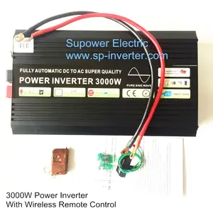 Alta eficiencia 3000W de CC a CA, fuera de red inversor de potencia de onda sinusoidal pura para sistema de energía Solar fuera de la red A casa