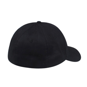 Gorras de Béisbol Negras Simples de Proveedor Chino, MOQ Bajo, Gorras Ajustadas con Parte Trasera Cerrada - Product Image 3