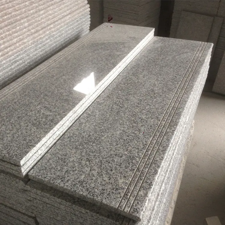 China gris anti-slip escaleras G603 escalera de granito de cubiertas
