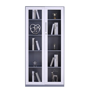 Salón de belleza de la librería contraseña o bloqueo estéreo de la <span class=keywords><strong>puerta</strong></span> de vidrio armario de almacenamiento de gabinete de archivo de - Product Image 3