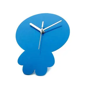 Custom fashion acrylic 3D decorative wall clock plastic digital wall clock