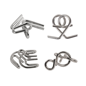 Giochi <span class=keywords><strong>di</strong></span> Puzzle con Fili Metallici Cinesi Divertenti, <span class=keywords><strong>Rompicapo</strong></span> in <span class=keywords><strong>Metallo</strong></span> per Allenamento Mentale - Product Image 6