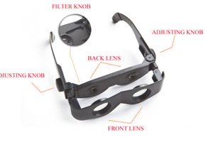 Jumelles TV Zoomies à vente chaude, lunettes grossissantes réglables en plastique, jumelles mains libres - Product Image 5