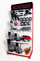 Support d'affichage métallique pour outils électriques en magasin