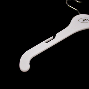 Tùy Chỉnh Logo Trắng Nhựa Quần Áo Dress Coat Hiển Thị Móc Cho May Mặc Khách Sạn Trang Chủ - Product Image 6