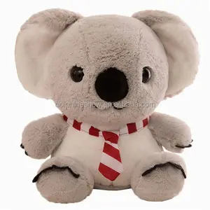 Brand LOGO Cute Koala Bear Plush Toy With Tie Promotional Custom Cartoon Stuffed Soft Koala Plush Toy