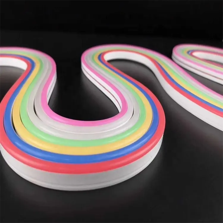 Lâmpadas led neon de 12v, tubo de silicone, 120 leds/m, super brilhante, 2.5cm, led neon