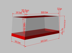 Housse de voiture gonflable d'intérieur, noire, rouge et transparente, pour véhicule