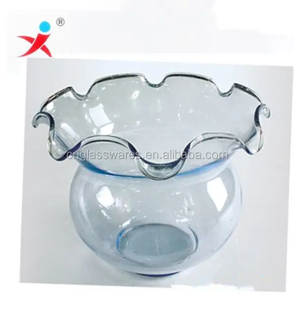 flat glass fish bowl in different sizes