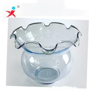 flat glass fish bowl in different sizes