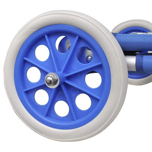 Giardino esterno Pieghevole In Alluminio Blu Della <span class=keywords><strong>Spiaggia</strong></span> Solarium con Ruote - Product Image 5