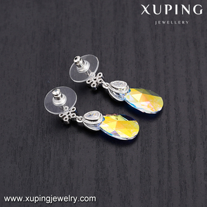 93960 Xuping <span class=keywords><strong>Swarovski</strong></span> bijoux boucles d'oreille en forme de goutte d'eau et fleur de strass pour femmes - Product Image 3