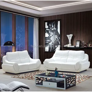 Ensemble de canapé en cuir utilisé 1 + 2 + 3, canapé de meubles de salon divan, meubles de salon marocains 6023