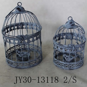 Vintage <span class=keywords><strong>metal</strong></span> kuş kafesleri <span class=keywords><strong>metal</strong></span> ferforje kuş kafesi ev dekor - Product Image 5