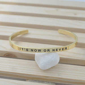 bracelets d'acier inox gravés adage proverbe bracelets encourageants avec citation - Product Image 4
