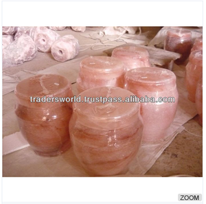 100% บริสุทธิ์หิมาลัยสีชมพูเกลือโกศและโถเถ้าสำหรับงานศพในราคาขายส่งที่มีคุณภาพที่ดีเยี่ยม - Product Image 4