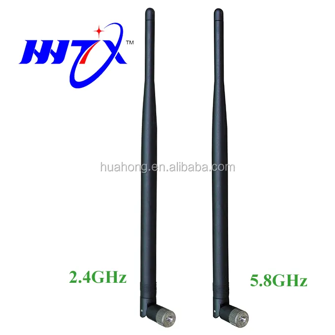 Antena Access Point 2.4GHz atau 5.8GHz, Antena Karet Helium Lora Eksternal WIFI Bebek untuk Router