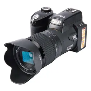2022 HD डिजिटल कैमरा पोलो D7100 33 लाख पिक्सेल ऑटो फोकस पेशेवर एसएलआर वीडियो कैमरा 24X ऑप्टिकल ज़ूम तीन लेंस सीई के साथ