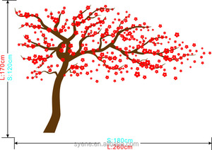Sparadrap mural en 3d, art de sakura, fleur géante, énorme et <span class=keywords><strong>grand</strong></span> arbre, décoration murale de maison, 1 pièce - Product Image 3