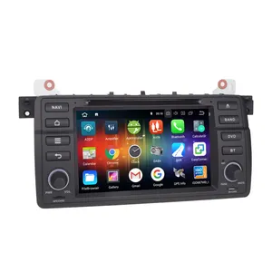 7 Zoll kapazitiver Bildschirm GPS BT WIFI Android 8.0 Octa Core Auto Android DVD-Player für BMW E46