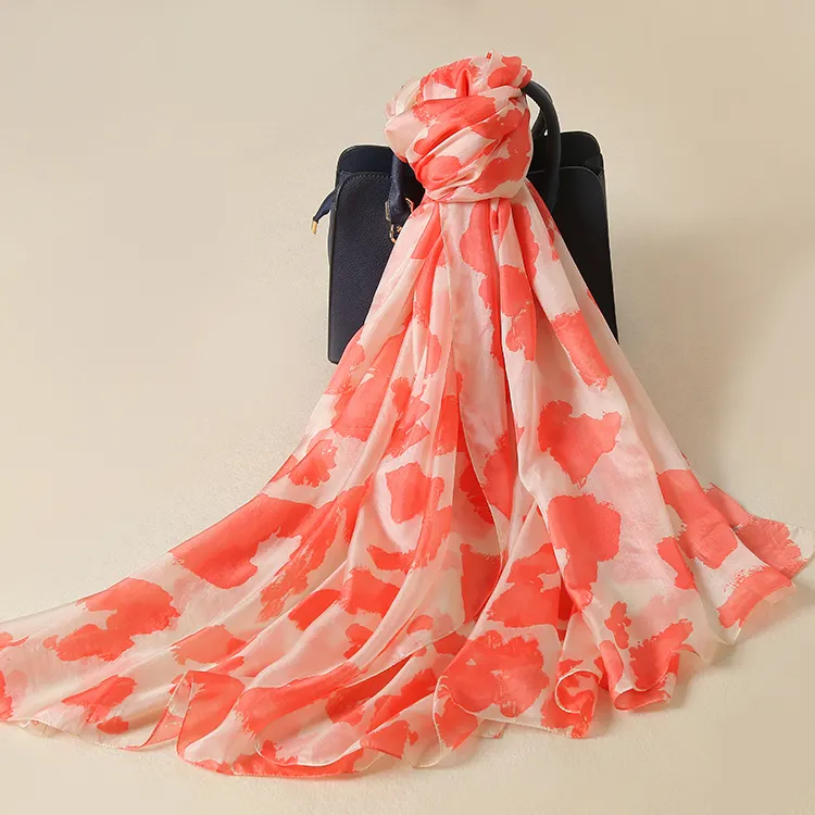 Pure silk scarf in stock,Two scarves is $12