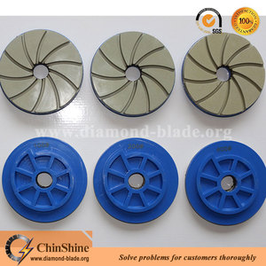 5 ''salyangoz kilidi spiral elmas keskin granit eğimli kenar reçine parlatma pedleri - Product Image 6