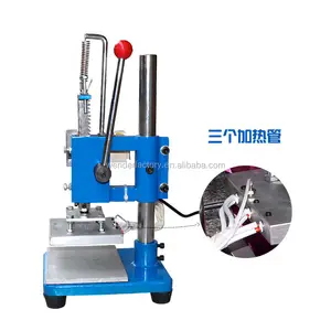 Manual portable handheld press and hot stamping machine for fabric