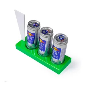 Custom design acrylic drink wine bottle display holder Canned drinks display stand acrylic drink dispenser