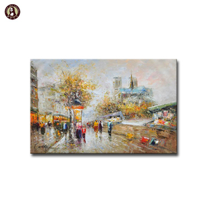 Peintures de couteaux à <span class=keywords><strong>Palette</strong></span> d'art de rue de <span class=keywords><strong>Paris</strong></span> peintes à la main - Product Image 2