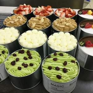 Bánh Hộp Thiếc Tráng Miệng Thực Phẩm Thiếc Mousse Bánh Tròn Nướng Thiếc Tròn Kẹo Hộp Kim Loại - Product Image 6
