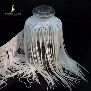 Château <span class=keywords><strong>de</strong></span> cristal transparent 20cm 30cm, garniture frange en polyéthylène doux, frange pour robe <span class=keywords><strong>de</strong></span> danse, coupe frange - Product Image 1