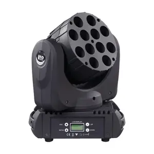 High quality 12Pcs 10W Bee eye zoom wash beam effect Led Moving Head Lights For Stage Lights