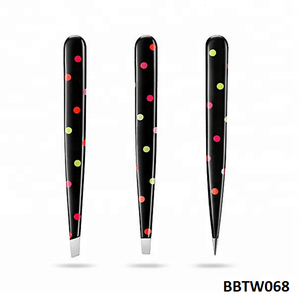 Estilo chino oro diseño personalizado cosmético punta inclinada aplicador de pestañas postizas ceja depilación facial tijeras pinzas - Product Image 4